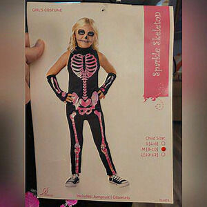 Seasons‎ Sparkle Skeleton Jumpsuit and Glovelets